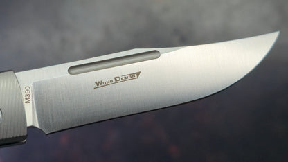 TWOSUN TS123 Slip Joint Titanium Carbon Fiber Inlay Handle M390 Blade
