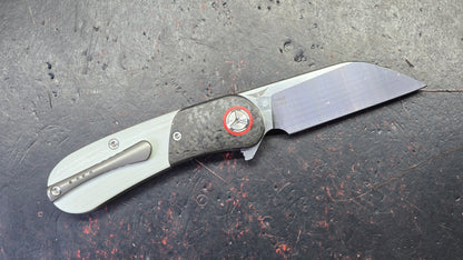 TwoSun TS204 Carbon Fiber Titanium G10 Handle S90V Blade