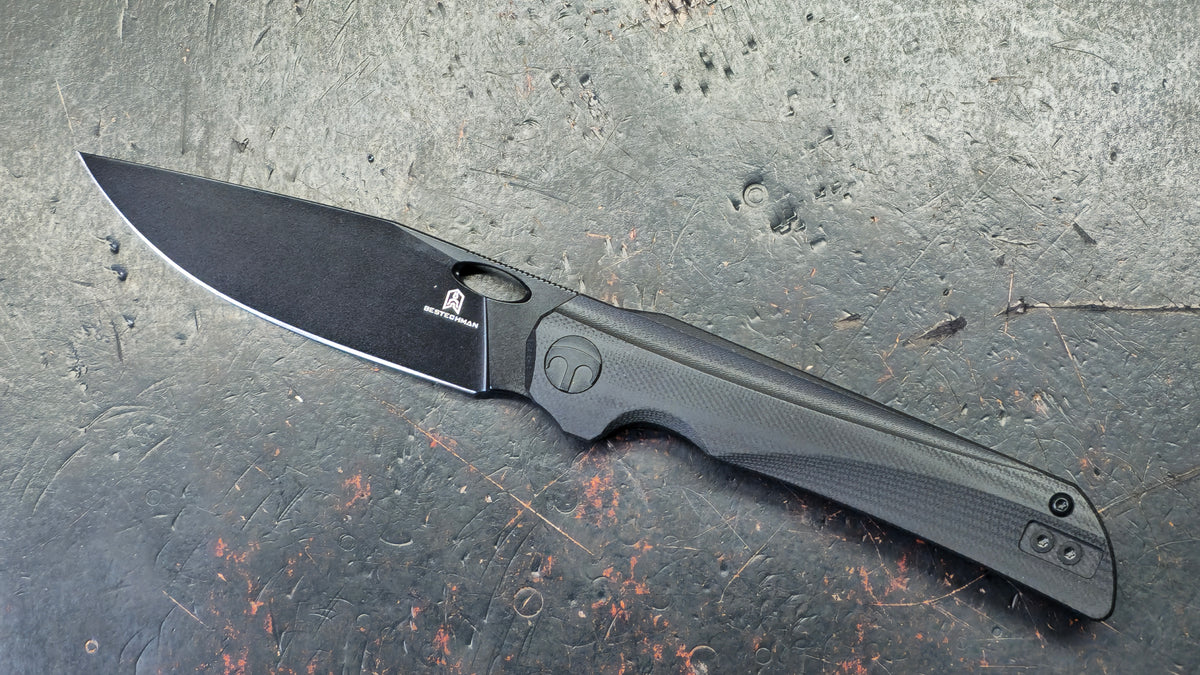 Bestechman Smuga Black G-10 Handle AEB-L Blade