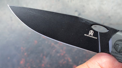 Bestechman Smuga Black G-10 Handle AEB-L Blade