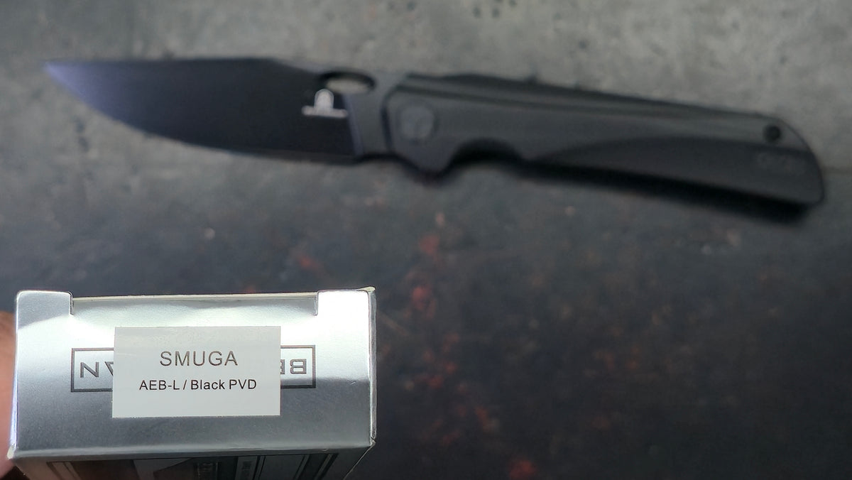 Bestechman Smuga Black G-10 Handle AEB-L Blade
