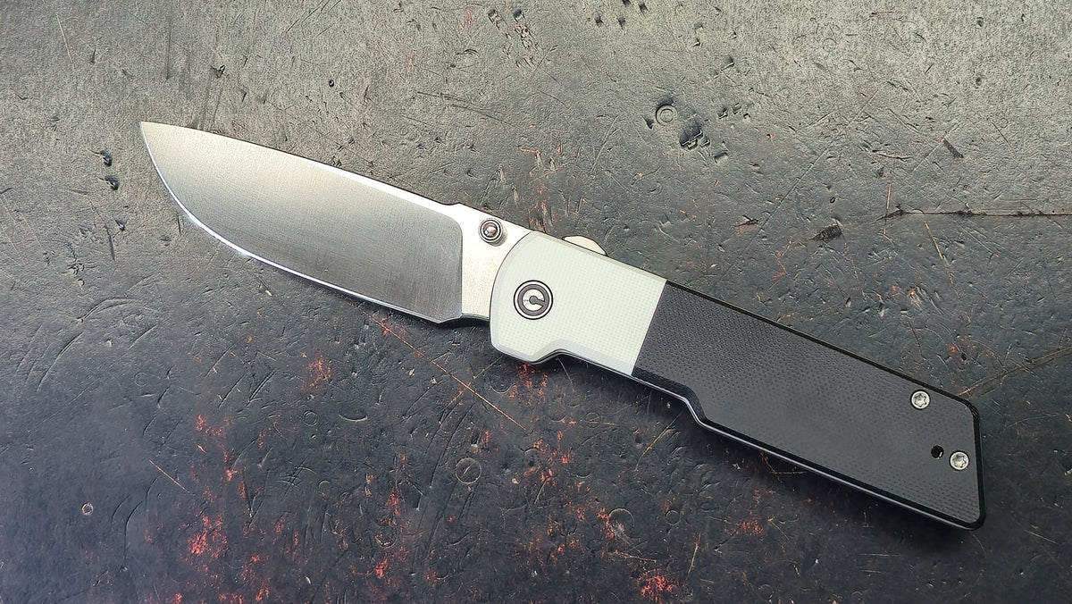 Civivi Zygon White/Black G-10 Handle Nitro-V Blade