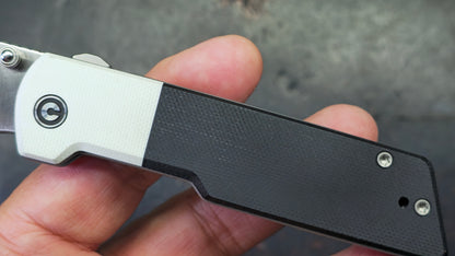 Civivi Zygon White/Black G-10 Handle Nitro-V Blade