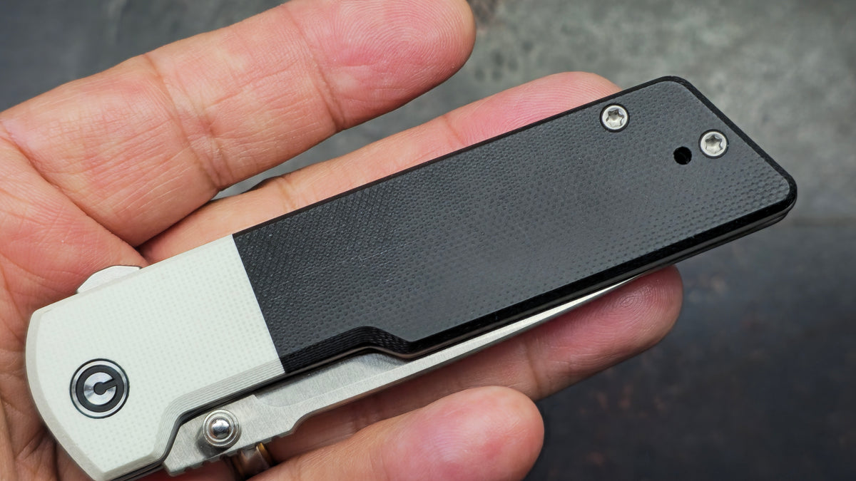 Civivi Zygon White/Black G-10 Handle Nitro-V Blade