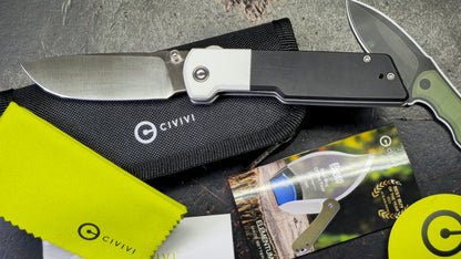 Civivi Zygon White/Black G-10 Handle Nitro-V Blade