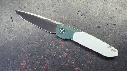 Civivi Brr15 Light Teal Green/White G-10 Handle Nitro-V Blade