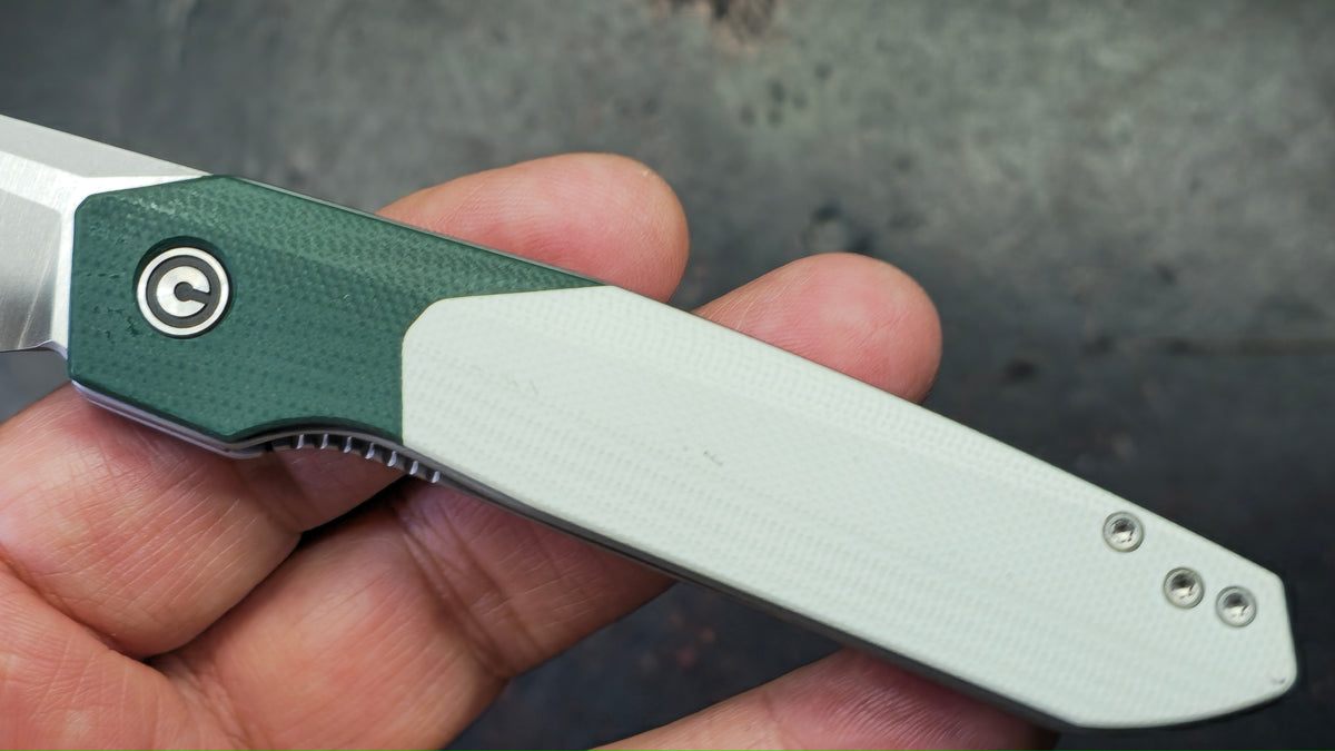 Civivi Brr15 Light Teal Green/White G-10 Handle Nitro-V Blade