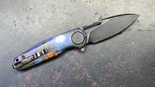 Dreamtech D4211 Button Liner Lock 2026 Halloween G10 Handle D2 Blade