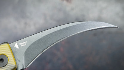 Kizer Kiwami Top Liner Lock Yellow PEI Handle BD1N Blade