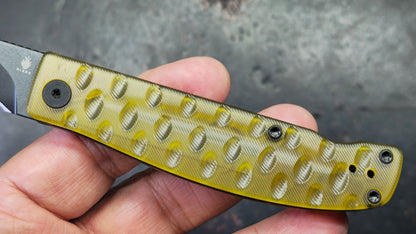 Kizer Kiwami Top Liner Lock Yellow PEI Handle BD1N Blade