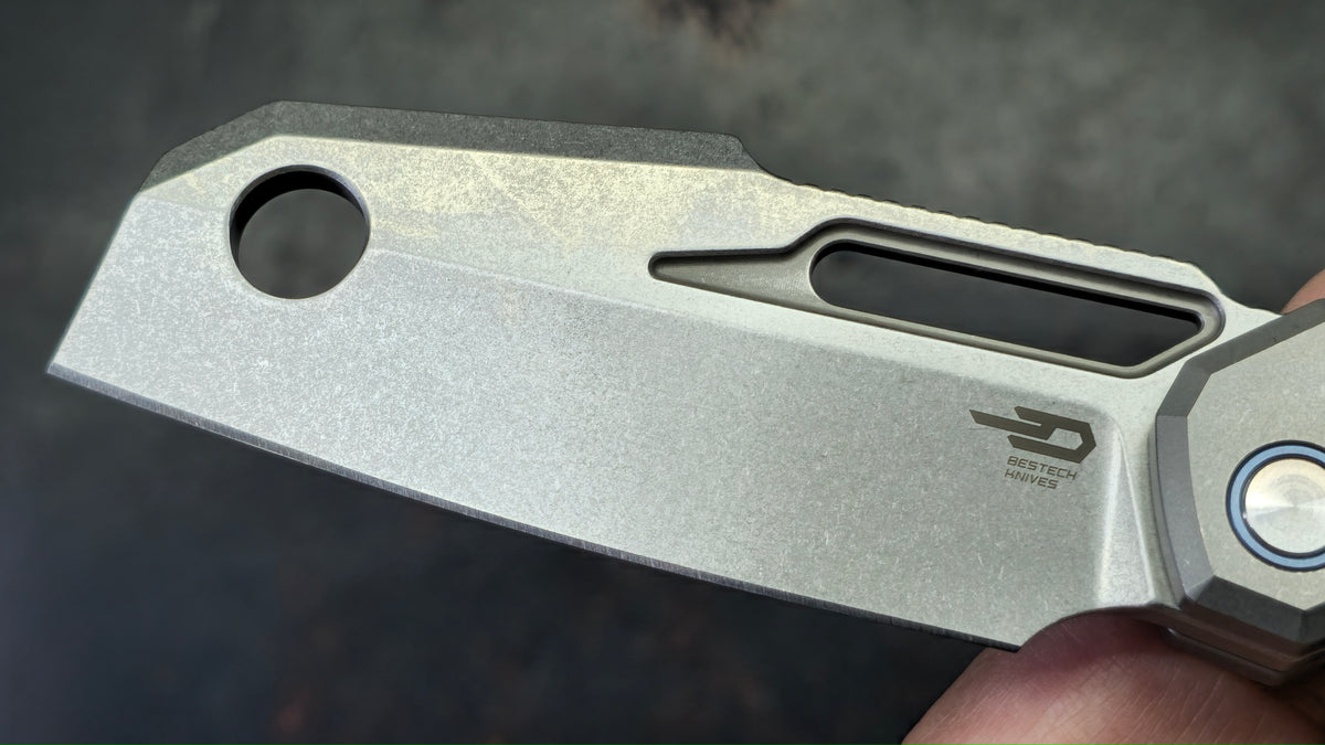 Bestech Nyrrdreki Button Bolster Lock Micarta/Titanium Handle M390 Blade