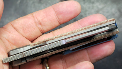 Bestech Nyrrdreki Button Bolster Lock Micarta/Titanium Handle M390 Blade