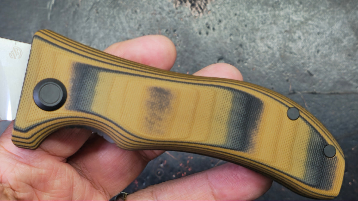 North Mountain Blade Lucky Dog Tan G10 Handle SLD-Magic Blade
