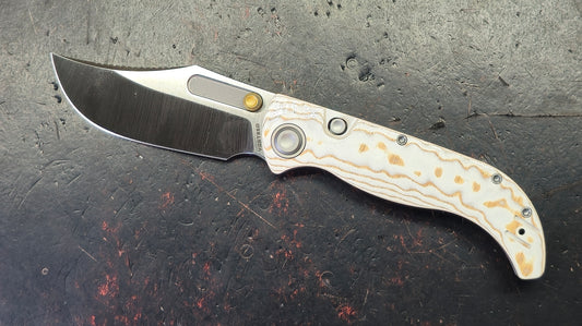 Vosteed Naga Button Liner Lock Micarta Handle S35VN Blade