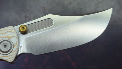 Vosteed Naga Button Liner Lock Micarta Handle S35VN Blade
