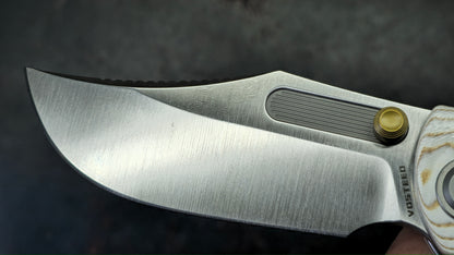 Vosteed Naga Button Liner Lock Micarta Handle S35VN Blade