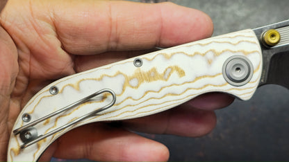 Vosteed Naga Button Liner Lock Micarta Handle S35VN Blade