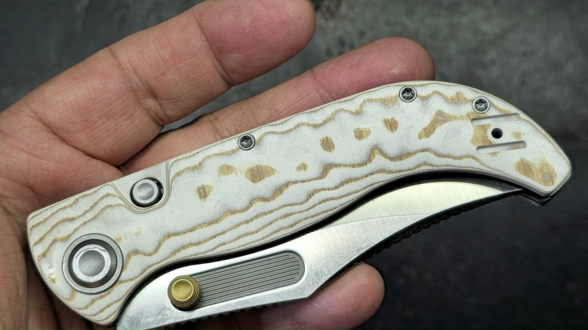 Vosteed Naga Button Liner Lock Micarta Handle S35VN Blade