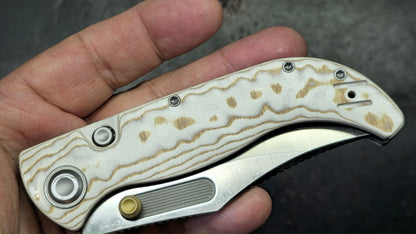 Vosteed Naga Button Liner Lock Micarta Handle S35VN Blade