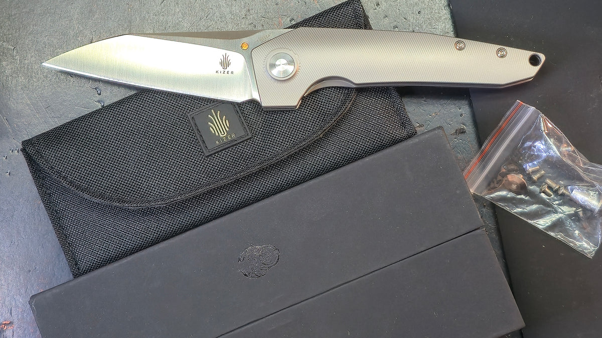 Kizer VK1-FL Titanium Handle S35VN Blade