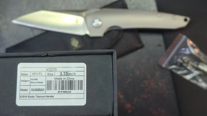 Kizer VK1-FL Titanium Handle S35VN Blade