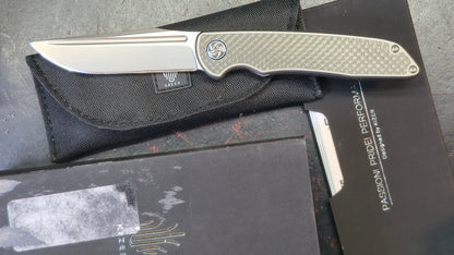 Kizer Matanzas Titanium Carbon Fiber Handle S35VN Blade
