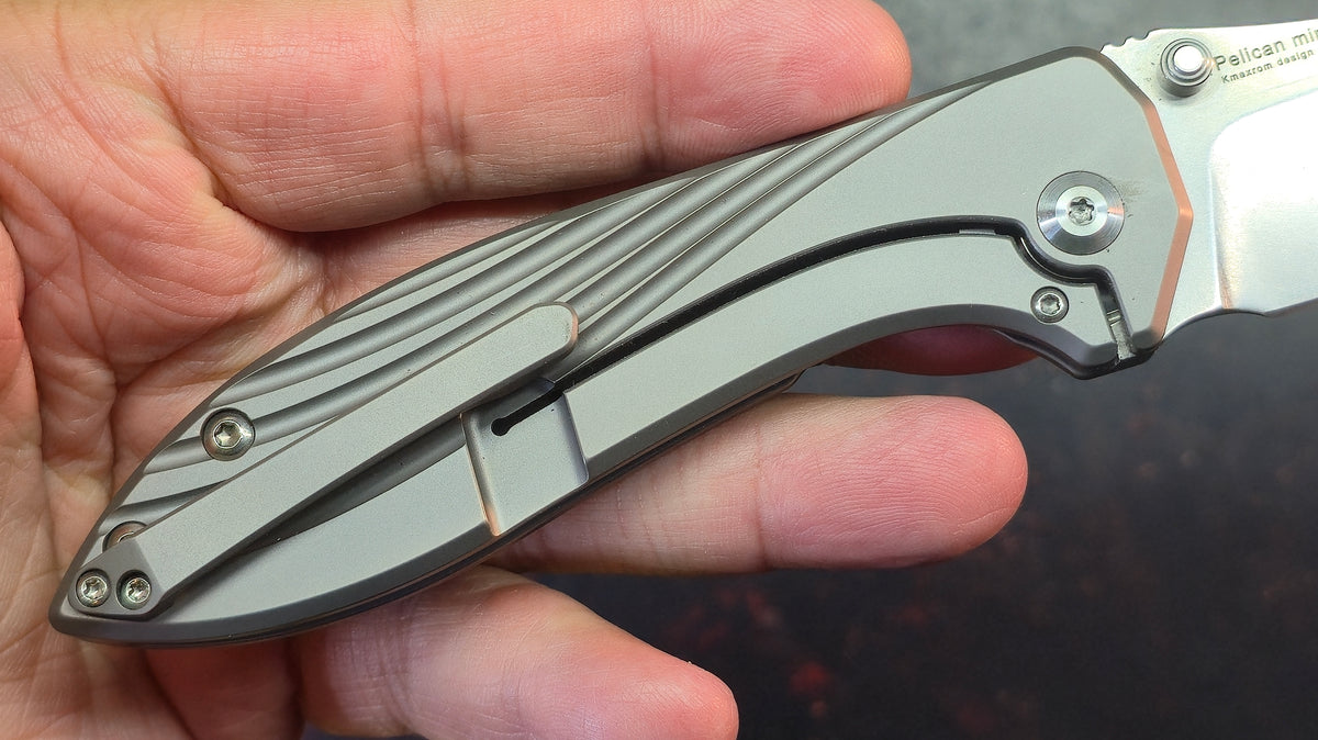 Kizer Pelican Mini Titanium Handle S35VN Blade