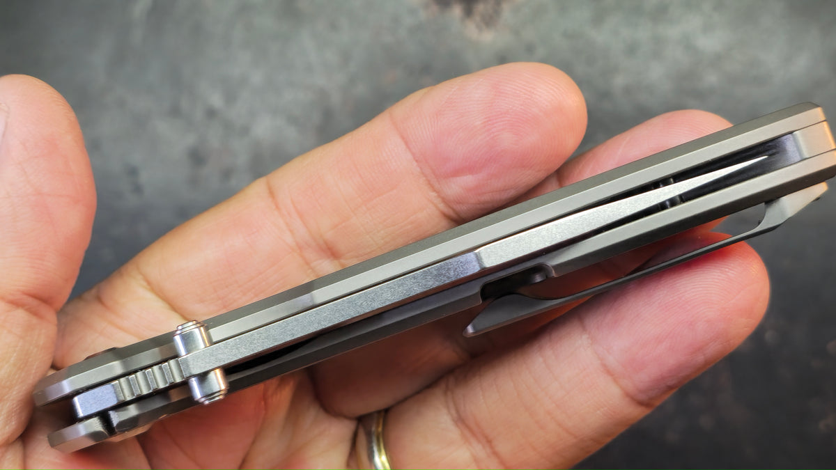 Kizer Pelican Mini Titanium Handle S35VN Blade