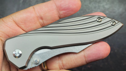 Kizer Pelican Mini Titanium Handle S35VN Blade