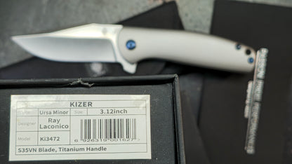 Kizer Ursa Minor Titanium Handle S35VN Blade