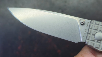 Kizer Original XL Frag Titanium Handle S35VN Blade