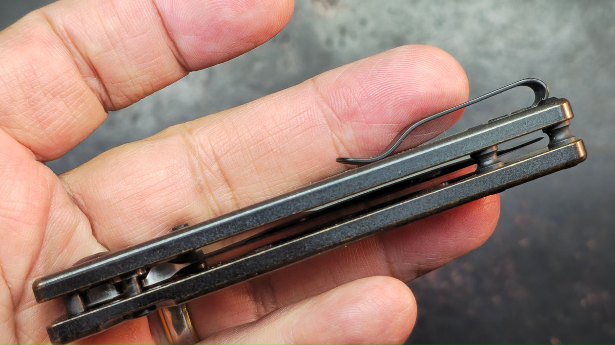 Kizer Original Copper Handle 154CM Blade