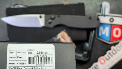 Kizer Original Copper Handle 154CM Blade