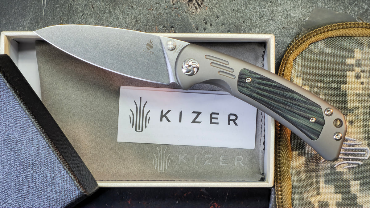 Kizer Corto Titanium Handle S35VN Blade