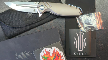 Kizer TI'an Titanium Handle S35VN Blade