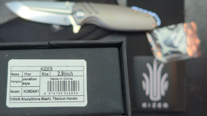Kizer TI'an Titanium Handle S35VN Blade