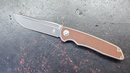 Kizer Matanzas Titanium Micarta Handle S35VN Blade