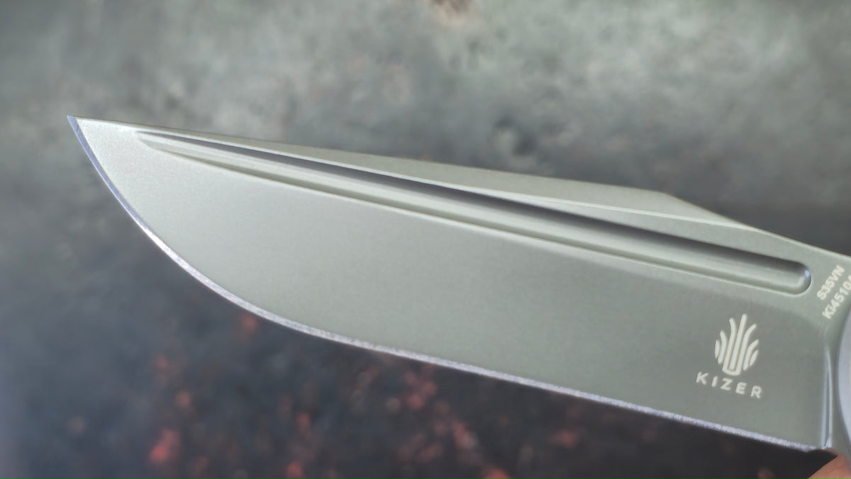 Kizer Matanzas Titanium Micarta Handle S35VN Blade