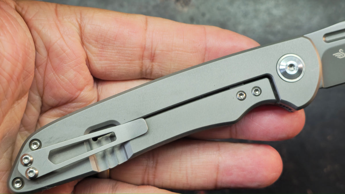 Kizer Matanzas Titanium Micarta Handle S35VN Blade