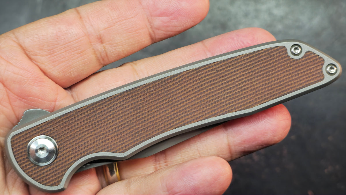 Kizer Matanzas Titanium Micarta Handle S35VN Blade