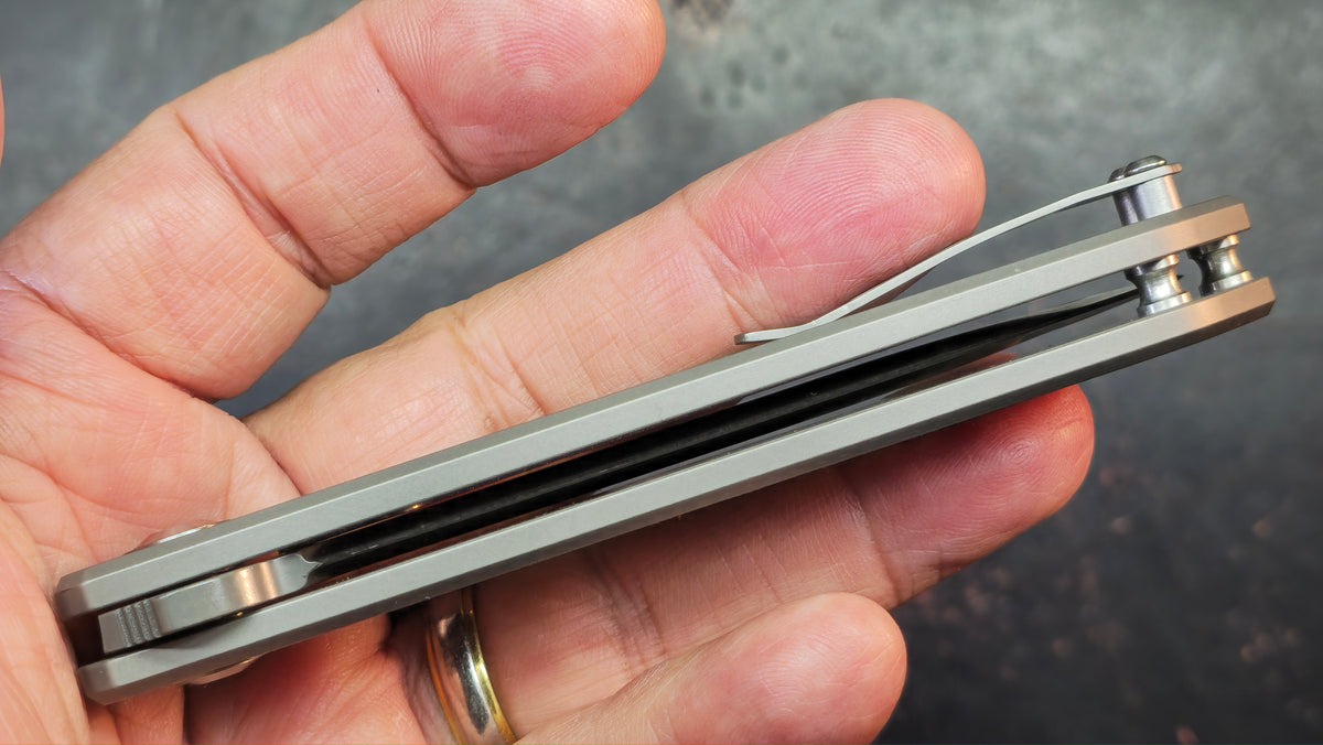 Kizer Matanzas Titanium Micarta Handle S35VN Blade