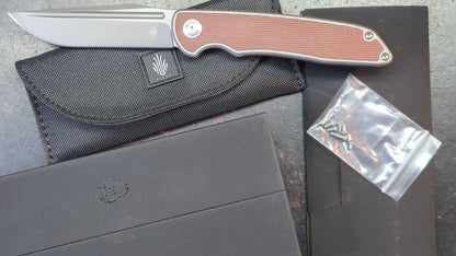 Kizer Matanzas Titanium Micarta Handle S35VN Blade