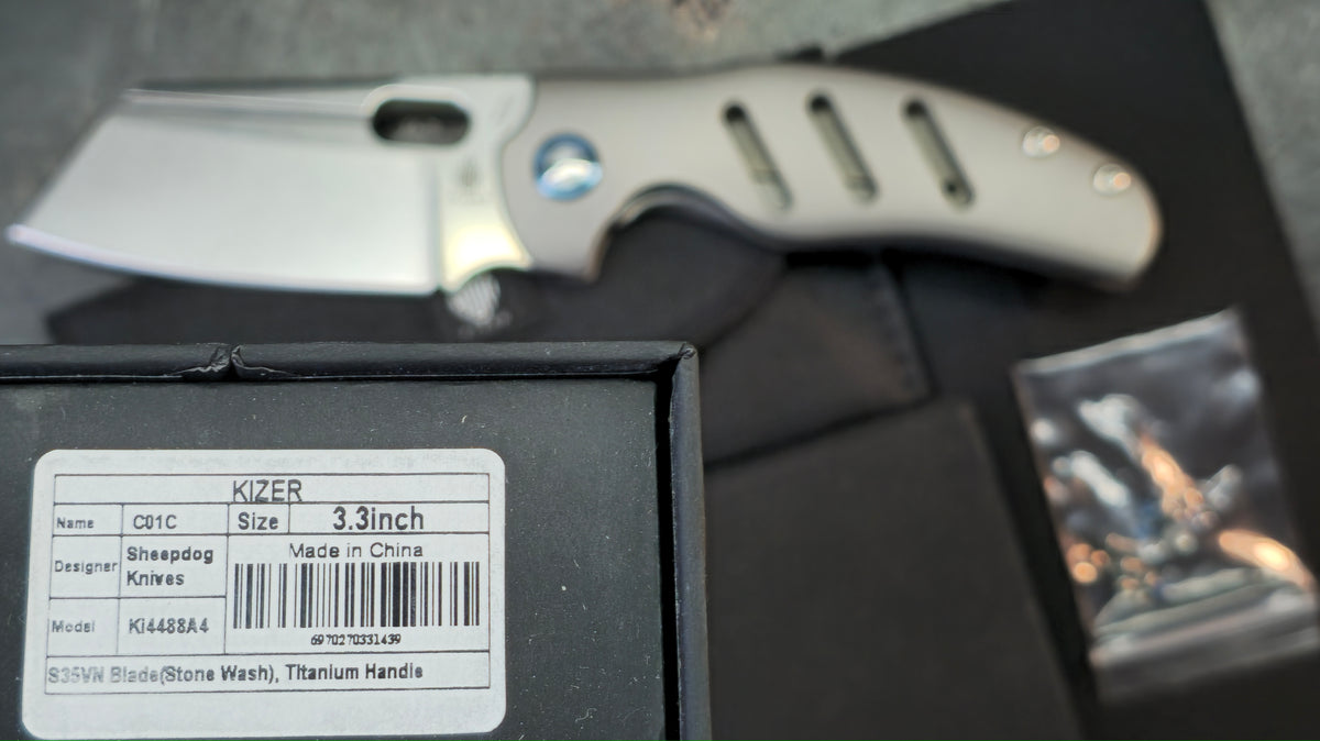 Kizer C01C Titanium Handle S35VN Blade