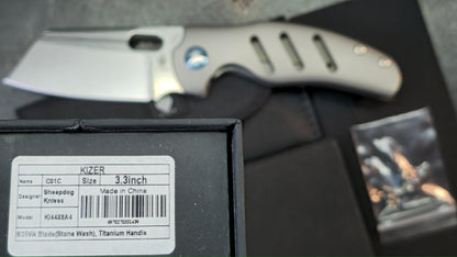 Kizer C01C Titanium Handle S35VN Blade