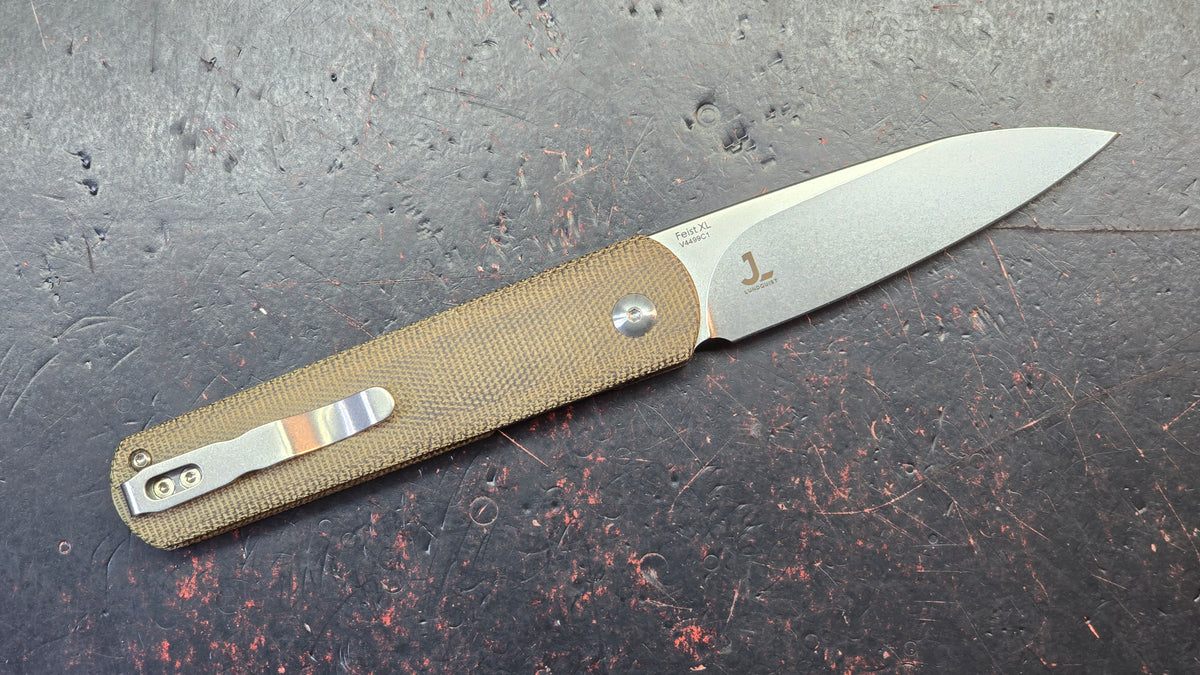Kizer Feist (XL) Micarta Handle 154CM Blade