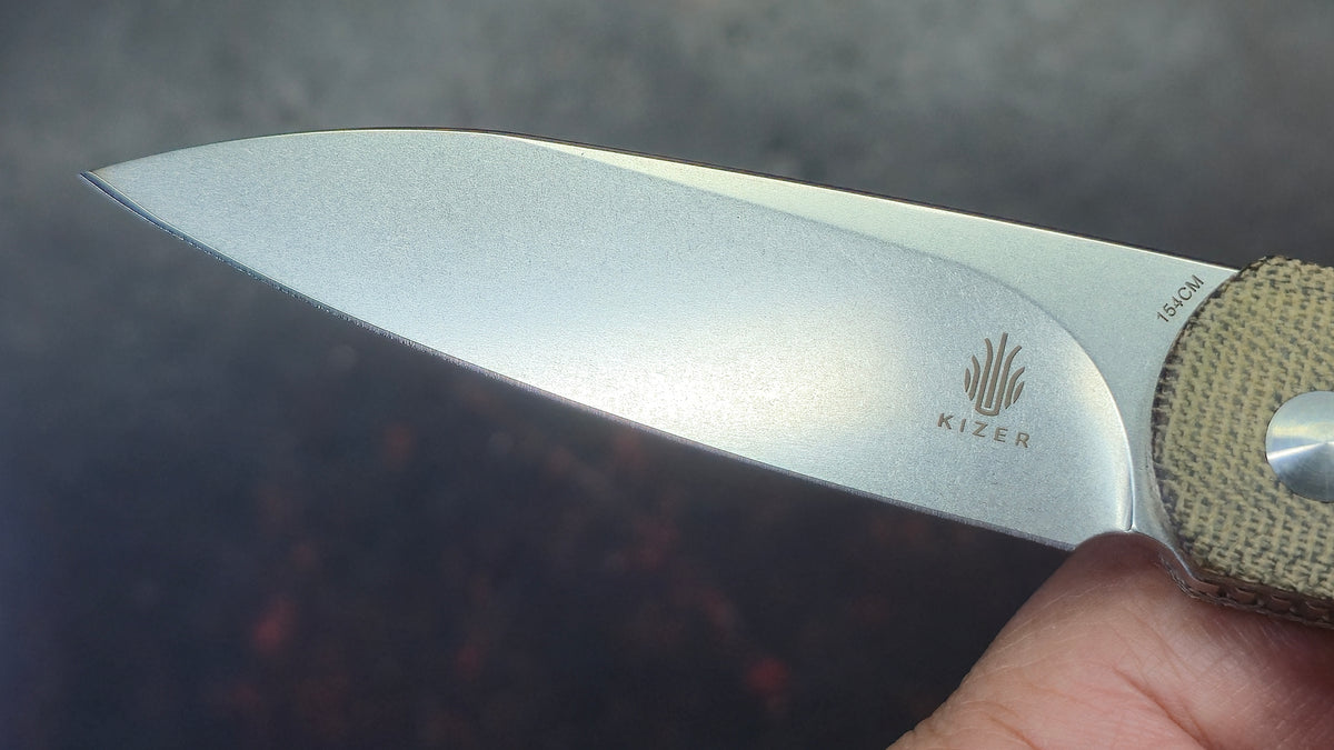 Kizer Feist (XL) Micarta Handle 154CM Blade