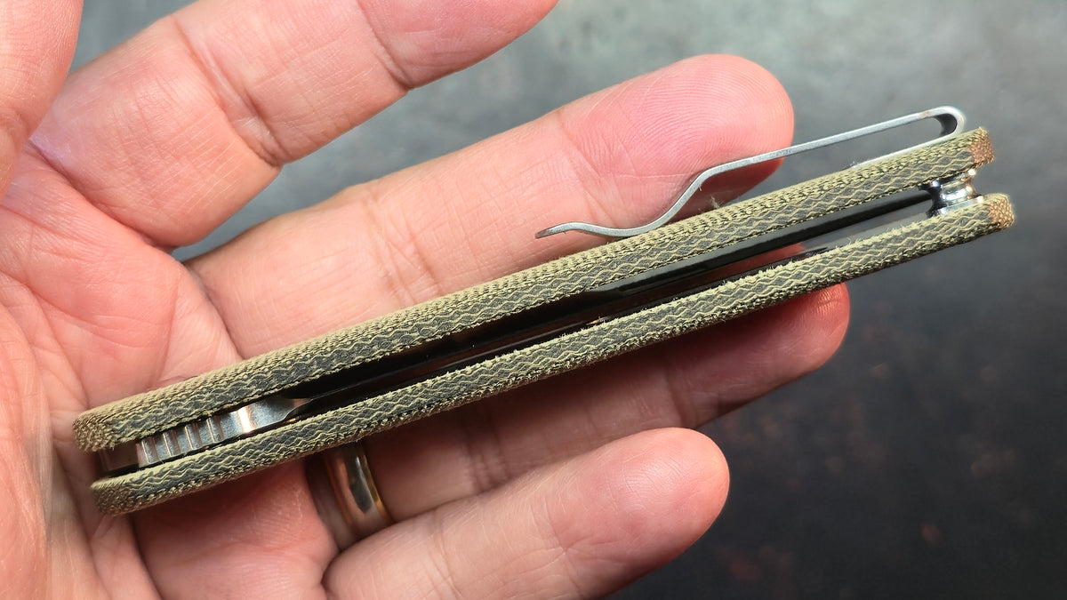 Kizer Feist (XL) Micarta Handle 154CM Blade