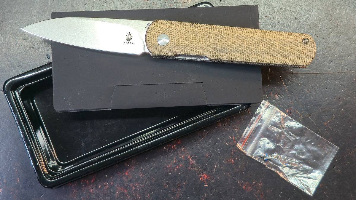 Kizer Feist (XL) Micarta Handle 154CM Blade