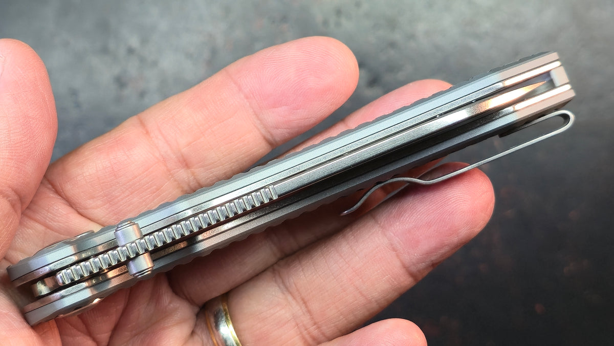 Kizer Clairvoyant Frag Aluminum Handle 154CM Blade