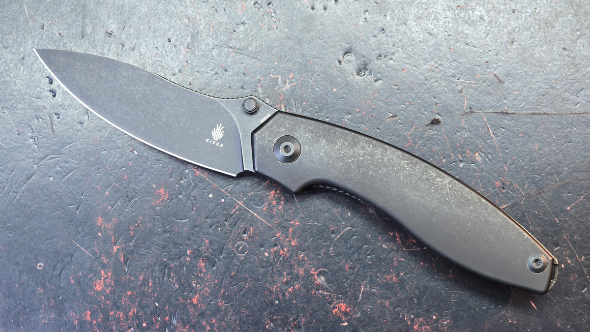 Kizer Doberman Titanium Handle S35VN Blade